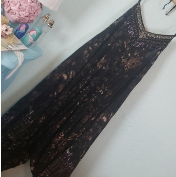 Free People hankerchief hem Wild Divine maxidress - Picture 3 of 7